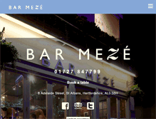 Tablet Screenshot of barmeze.co.uk